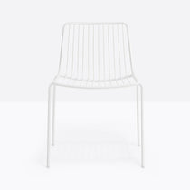 Chaise Nolita Pedrali blanche, terrasse restaurant
