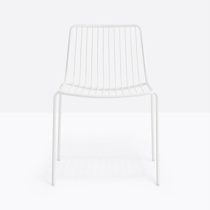 Chaise Nolita Pedrali blanche, terrasse restaurant