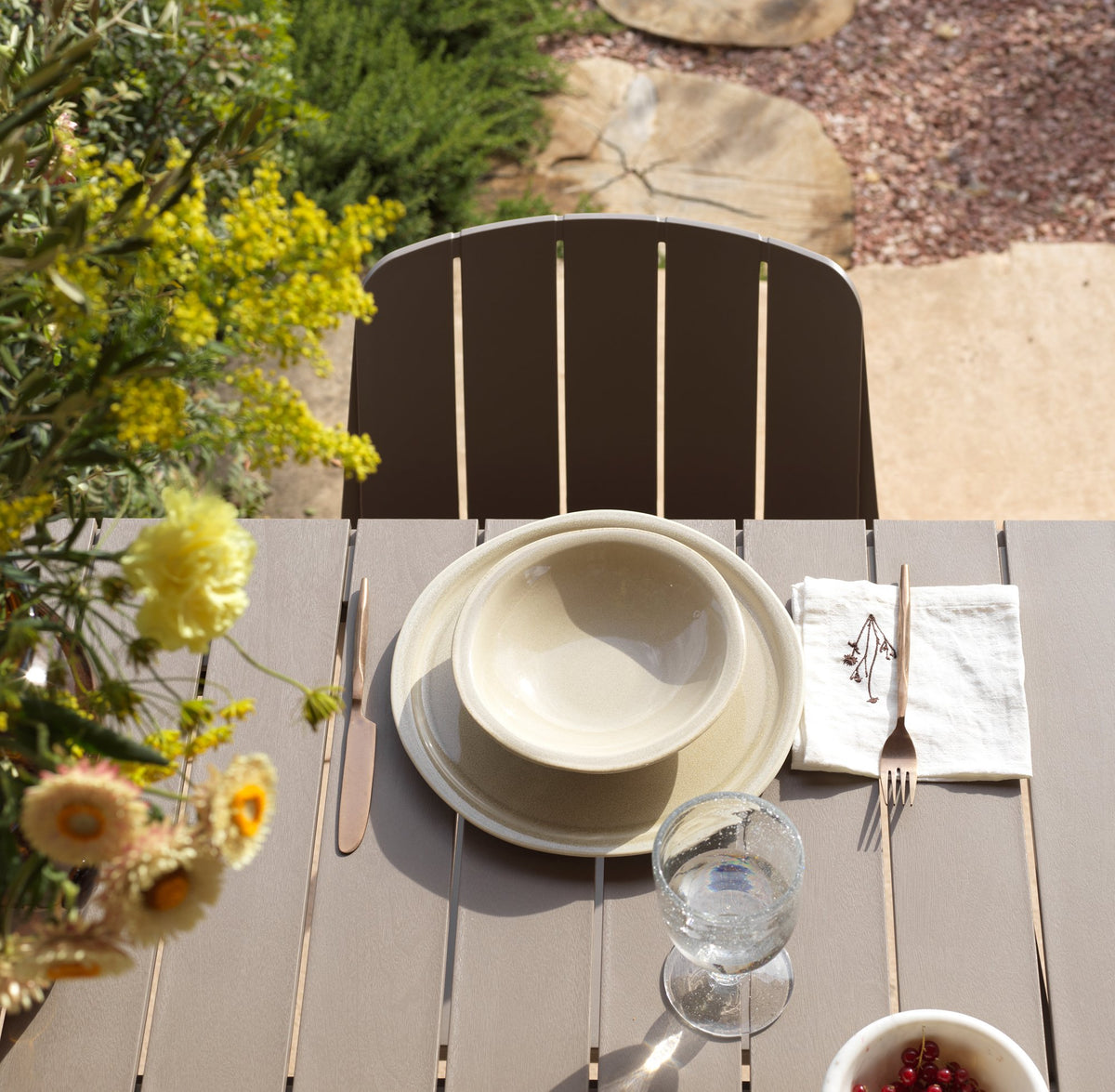 Chaise Tiberina Bistrot Nardi – mise en scène terrasse