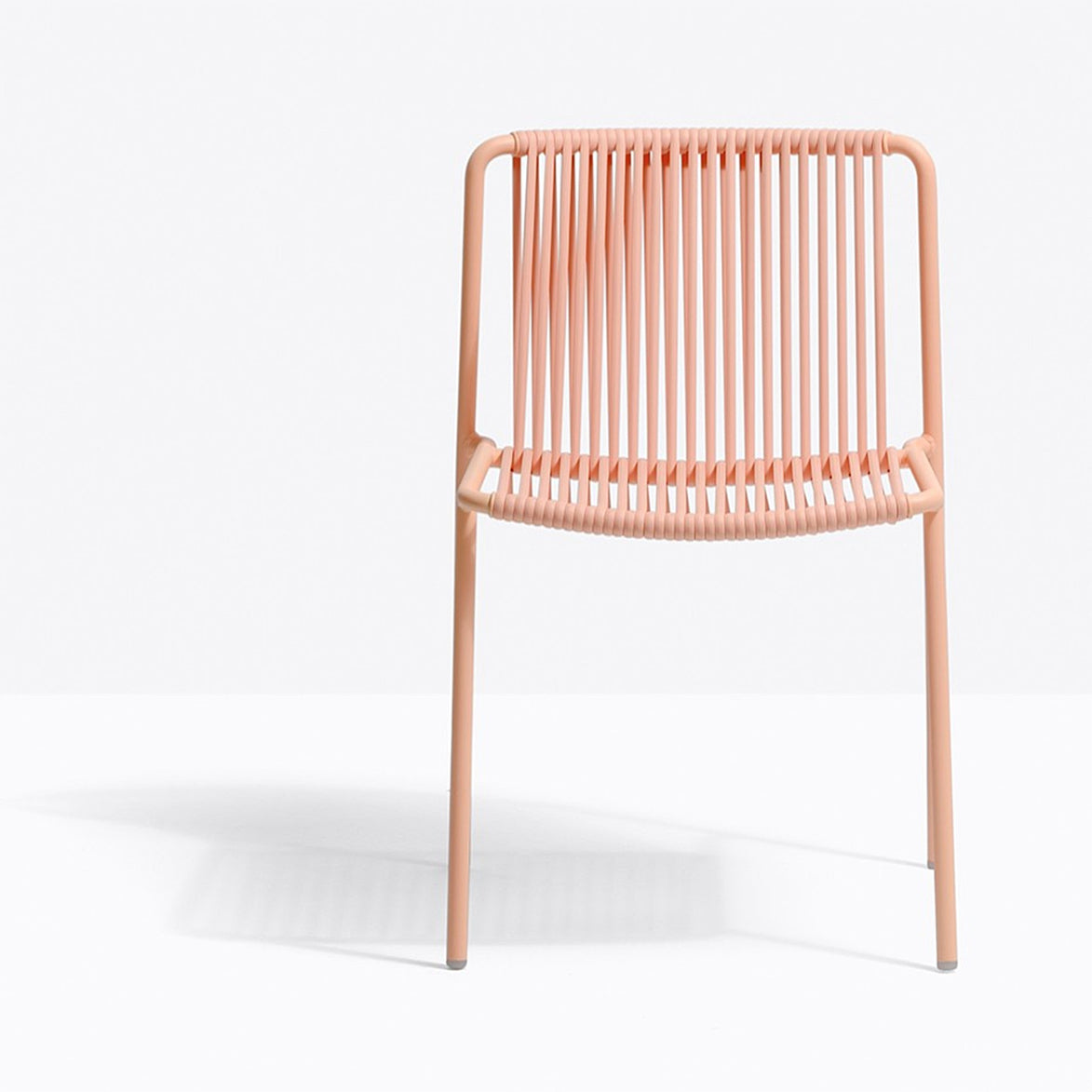 Chaise Tribeca rose vue de dos