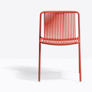 Chaise Tribeca rouge vue de face