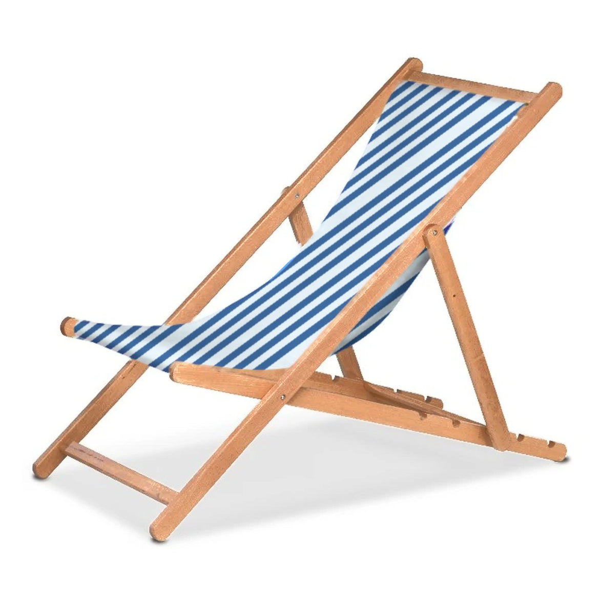 Chilienne Biarritz — huile de lin, toile Rayé blanc bleu 012