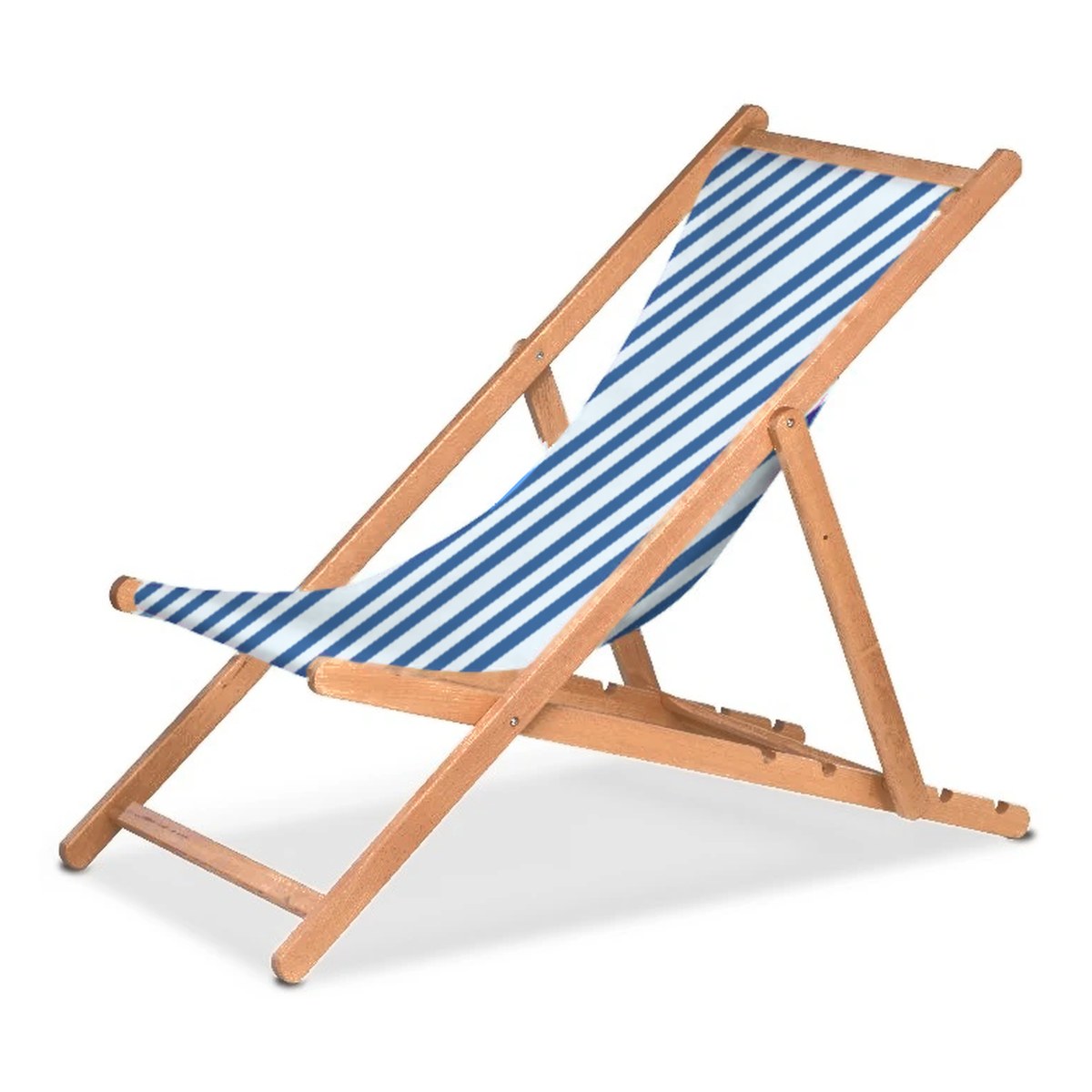 Chilienne Biarritz — huile de lin, toile Rayé blanc bleu 012