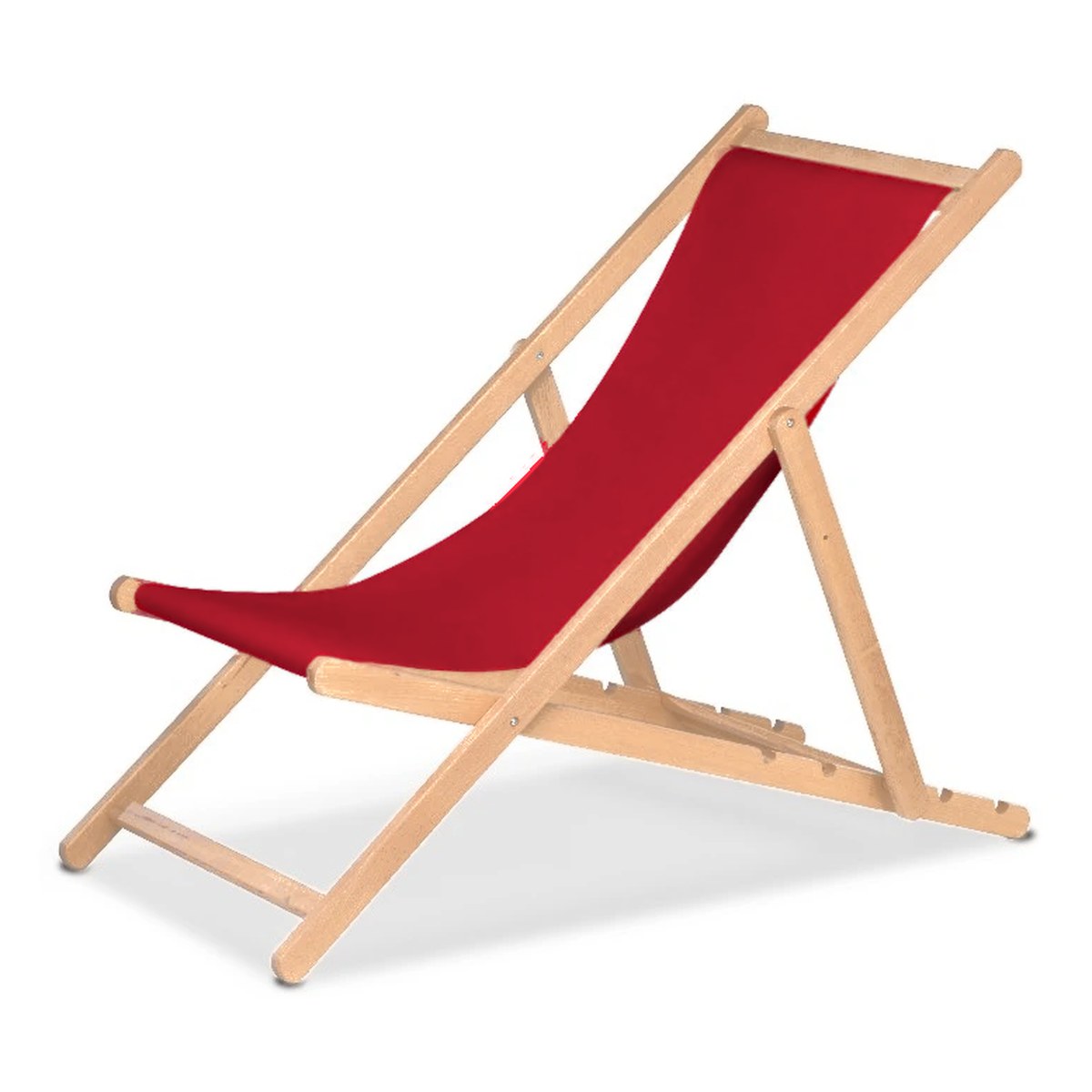 Chilienne Biarritz — vernis naturel, toile Rouge 035