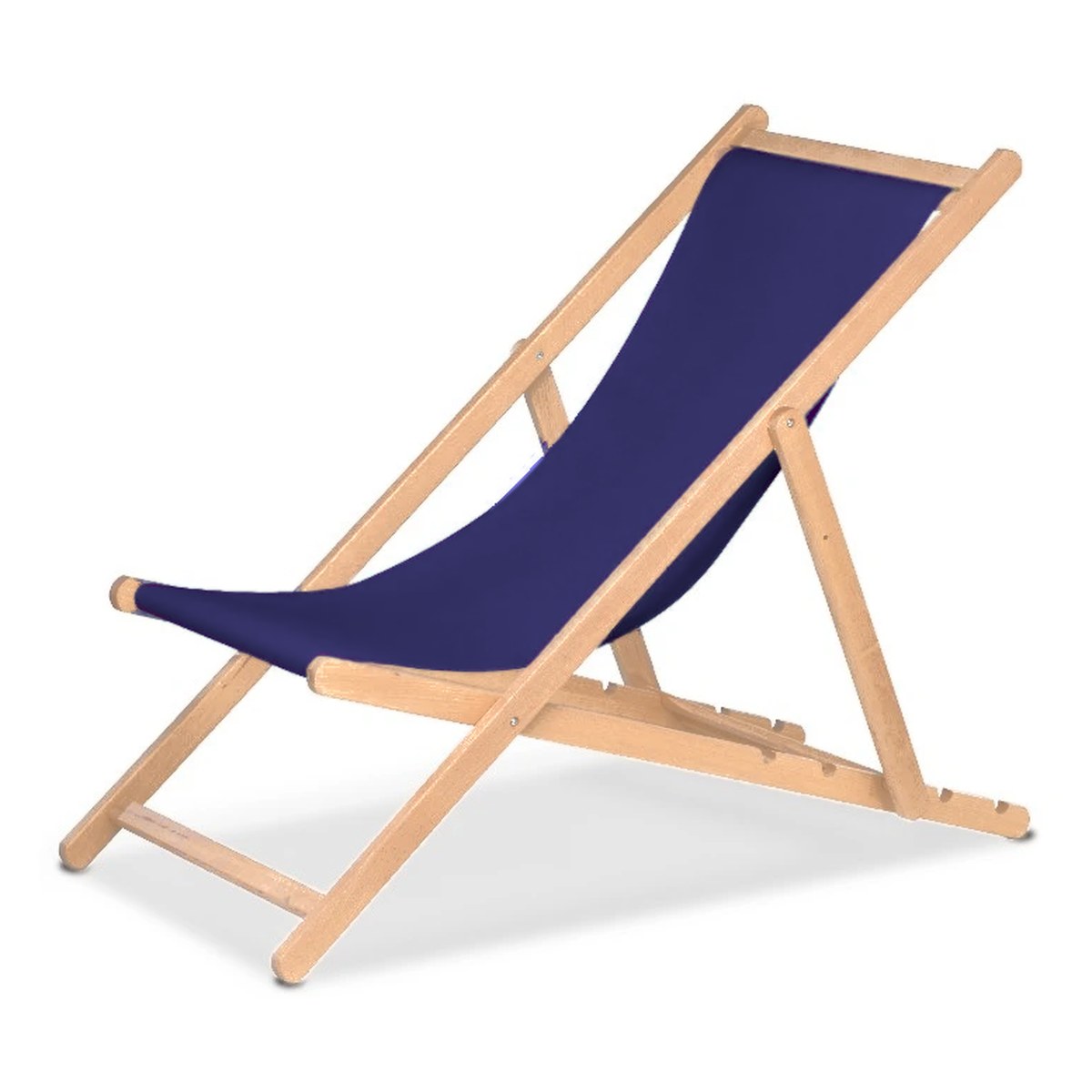 Chilienne Biarritz — vernis naturel, toile Bleu nuit 063