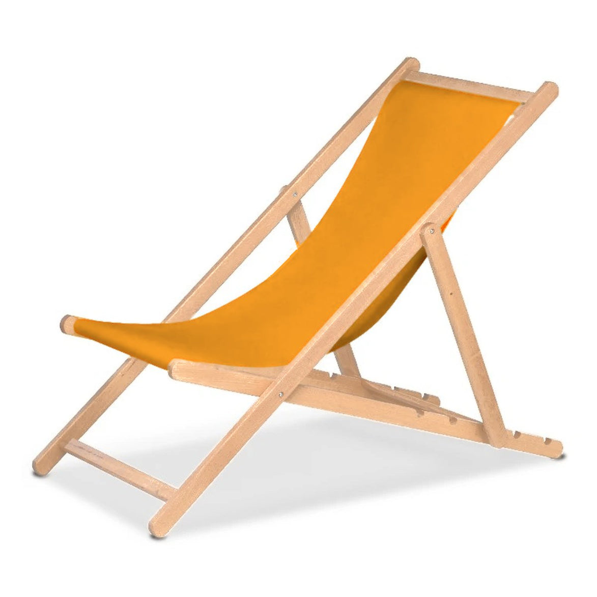 Chilienne Biarritz — vernis naturel, toile Mandarine 066