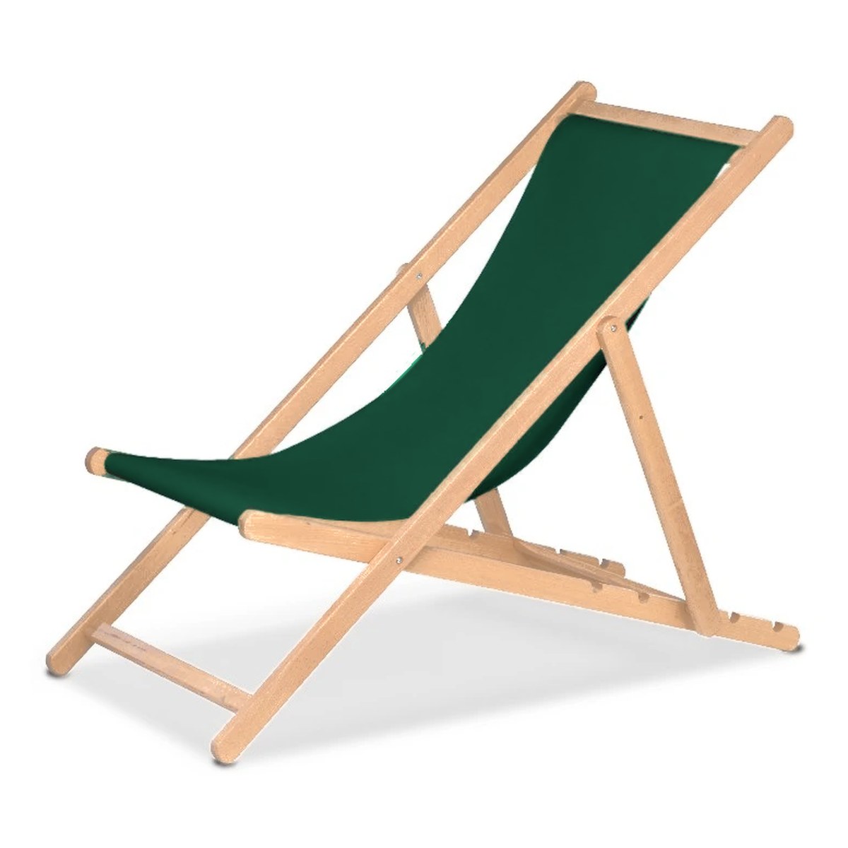 Chilienne Biarritz — vernis naturel, toile Vert 072