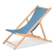Chilienne Biarritz — vernis naturel, toile Bleu ciel 083