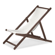 Chilienne Biarritz — vernis noyer, toile Blanc 001