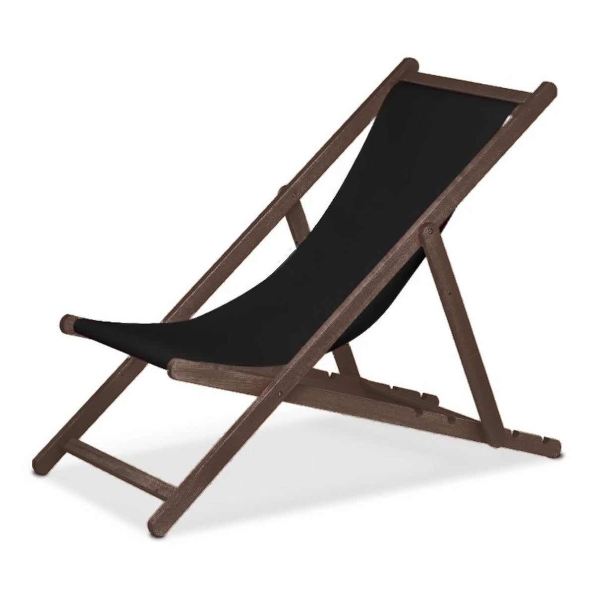 Chilienne Biarritz — vernis noyer, toile Noir 039