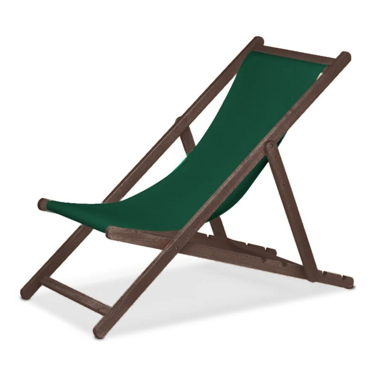 Chilienne Biarritz — vernis noyer, toile Vert 072
