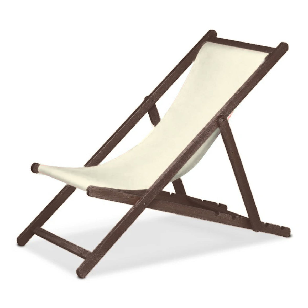 Chilienne Biarritz — vernis noyer, toile Screen écru