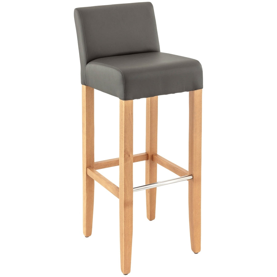 Tabouret Colin — tabouret de comptoir compact à similicuir anti-taches