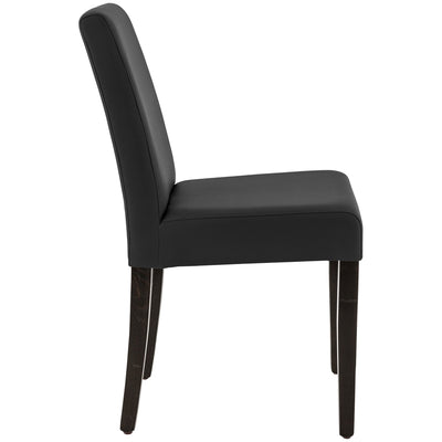 Chaise Colin — chaise de restaurant compacte, coloris Wengé et Noir 7006