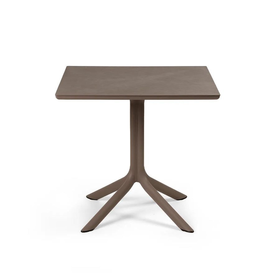 Table Clip Mat Nardi – coloris tabac – 80x80