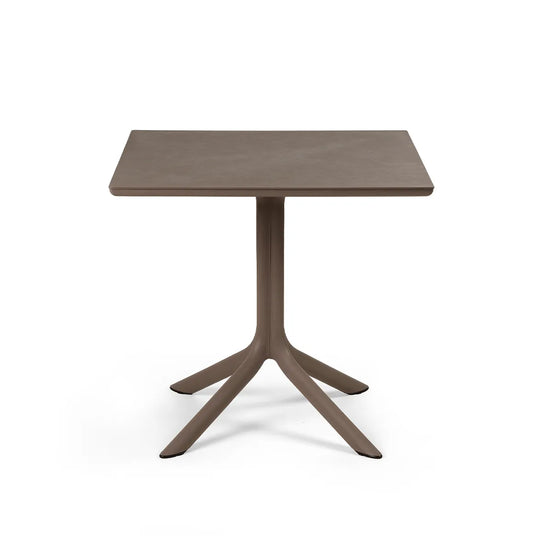 Table Clip Mat Nardi – coloris tabac – 80x80