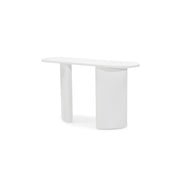 Console bureau Alrequin 140 cm à tasseaux — Blanc