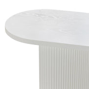 Console bureau Alrequin 140 cm à tasseaux — Blanc