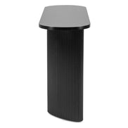 Console bureau Alrequin 140 cm à tasseaux — Noir