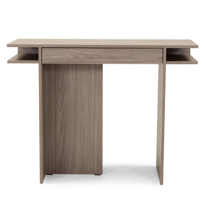 Console bureau Anso 120 cm à tiroir chêne — vue d'ensemble