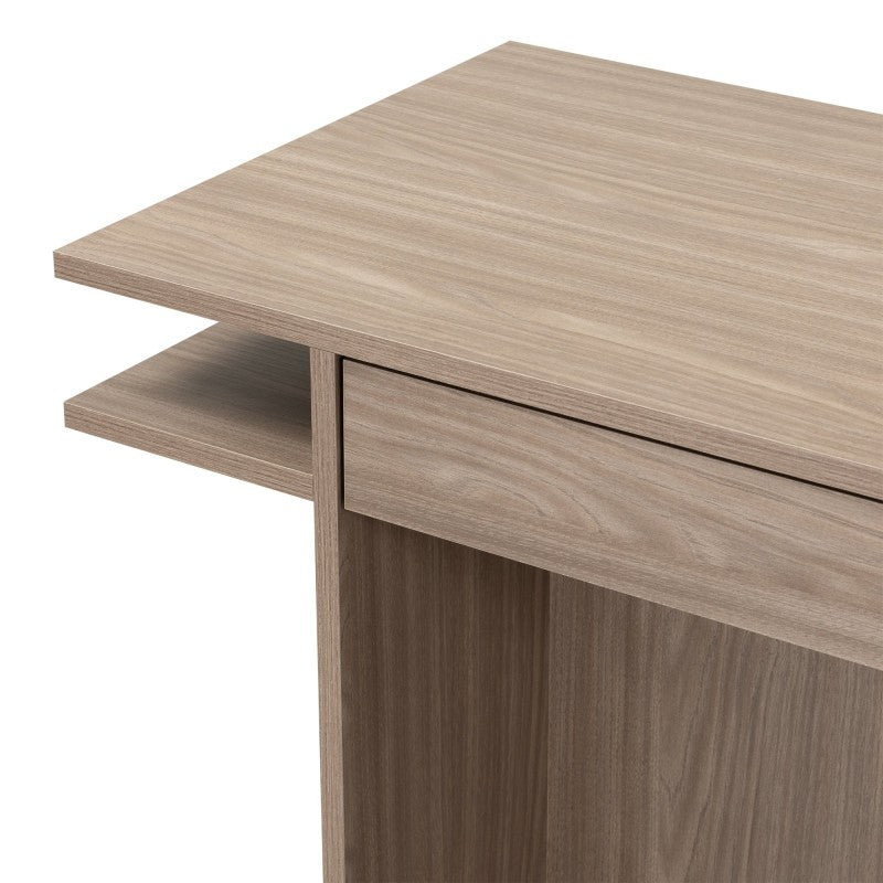 Console bureau Anso 120 cm à tiroir chêne