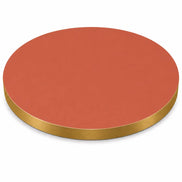 Plateau de table Capri rond – Chant PVC effet laiton
