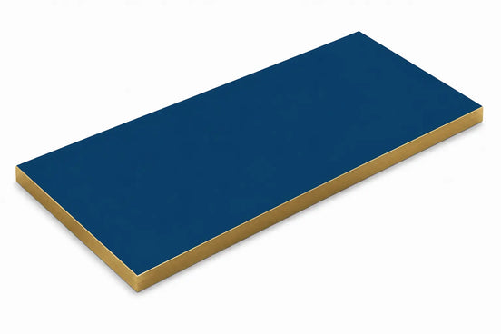 Plateau de table Capri rectangle – Chant PVC effet laiton