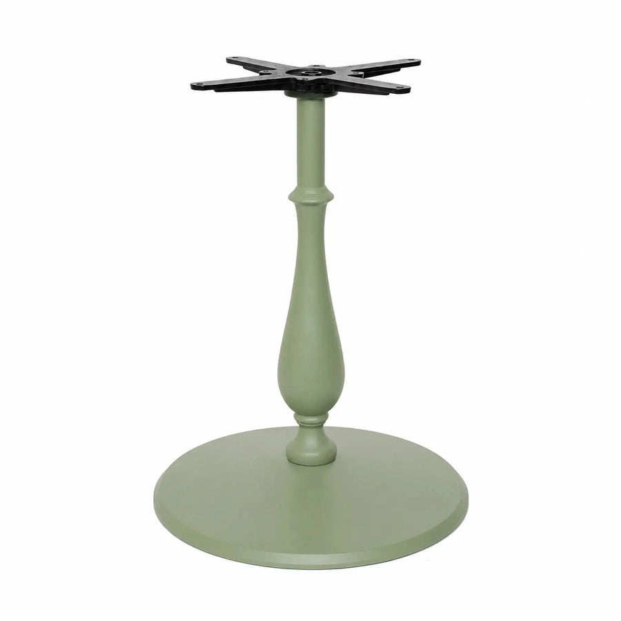 Piètement de table Brice 73 cm — base compacte fonte d'acier pour salle dense