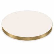 Plateau de table Capri rond – Chant PVC effet laiton