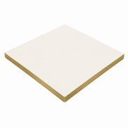Plateau de table Capri carré – Chant PVC effet laiton