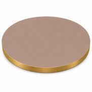 Plateau de table Capri rond – Chant PVC effet laiton