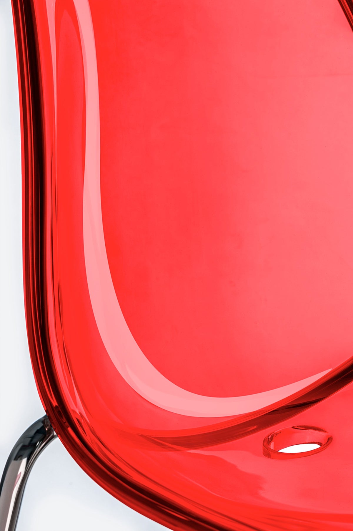 Détail de la coque polycarbonate de la chaise Day Dream
