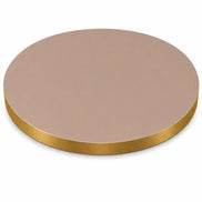 Plateau de table Capri rond – Chant PVC effet laiton