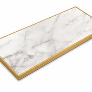 Plateau de table Capri rectangle – Chant laiton bakélisé