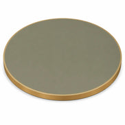 Plateau de table Capri rond – Chant laiton bakélisé