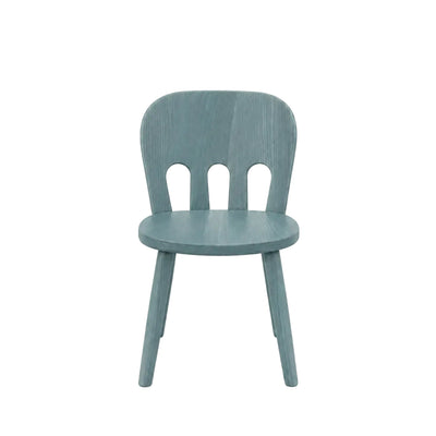 Chaise bébé Alice — chaise enfant en hêtre pour crèche, coloris Bleu clair