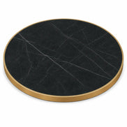 Plateau de table Capri rond – Chant laiton bakélisé