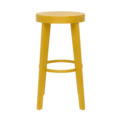 Tabouret Country — tabouret de bar à vin rustique en hêtre, coloris Jaune