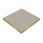 Plateau de table Capri carré – Chant PVC effet laiton
