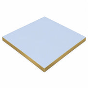 Plateau de table Capri carré – Chant PVC effet laiton