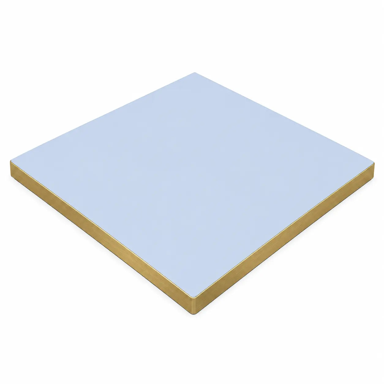 Plateau de table Capri carré – Chant PVC effet laiton
