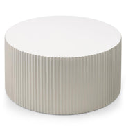Ensemble de 2 tables basses Zeo rainurées