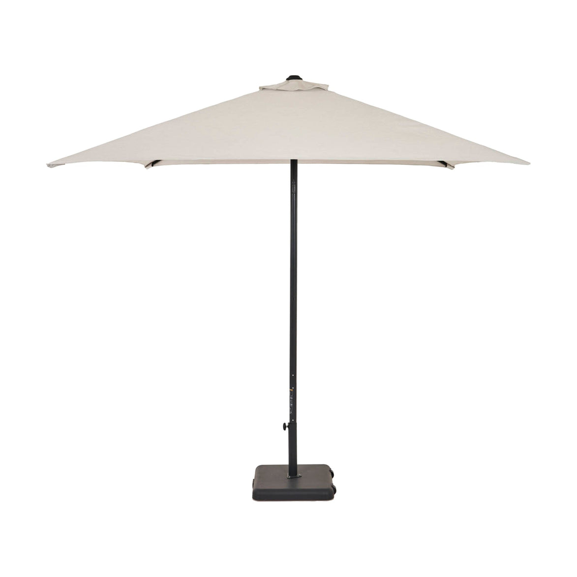 Parasol Eolo Sunbrella Ezpeleta, structure anthracite, toile Sunbrella marbre