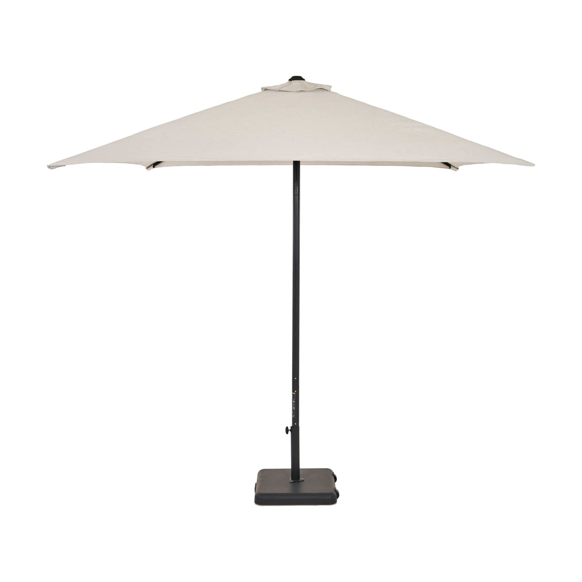 Parasol Eolo Sunbrella Ezpeleta, structure anthracite, toile Sunbrella marbre