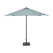 Parasol Eolo Sunbrella Ezpeleta, structure anthracite, toile Sunbrella bleu minéral