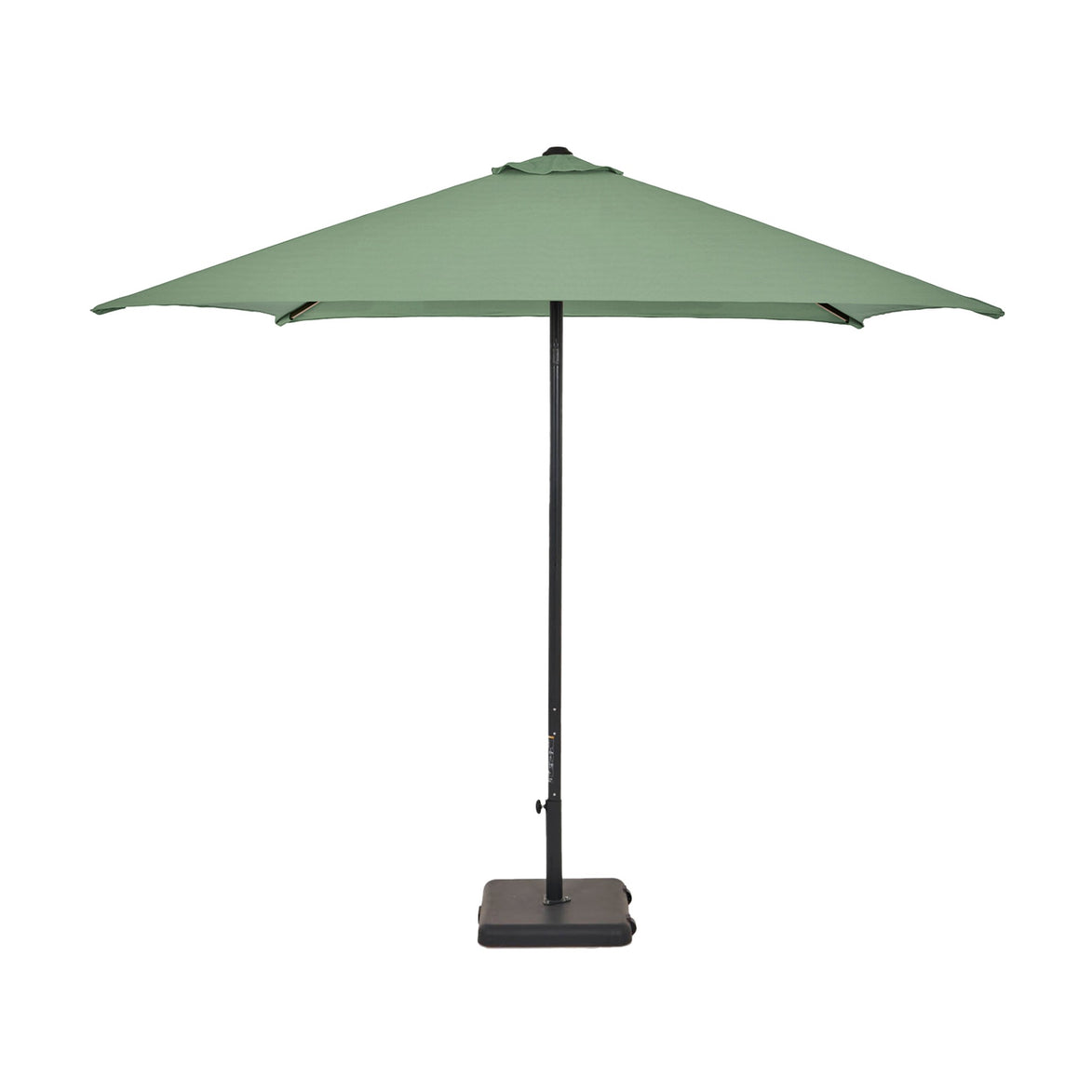 Parasol Eolo Sunbrella Ezpeleta, structure anthracite, toile Sunbrella menthe