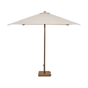 Parasol Eolo Sunbrella Ezpeleta, structure taupe, toile Sunbrella marbre