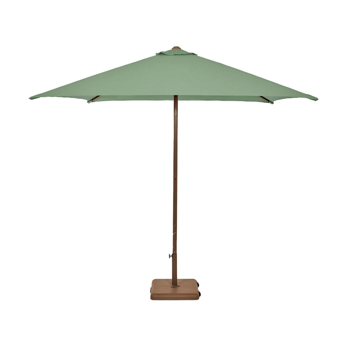 Parasol Eolo Sunbrella Ezpeleta, structure taupe, toile Sunbrella menthe