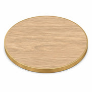 Plateau de table Capri rond – Chant laiton bakélisé