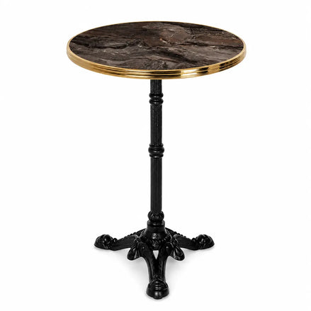 Table complète Monza - Cerclage laiton  Ø60 cm
